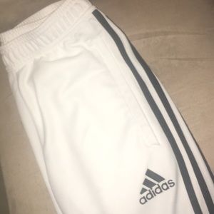 White Adidas pants Tiro18